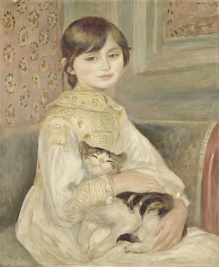 雷诺阿 朱莉·马奈的肖像（爱德华·马奈的侄女） 54×65cm 布面油画 1887年 ©奥赛美术馆，巴黎.jpg