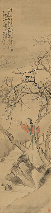 （清）费丹旭《探梅仕女图轴》.jpg