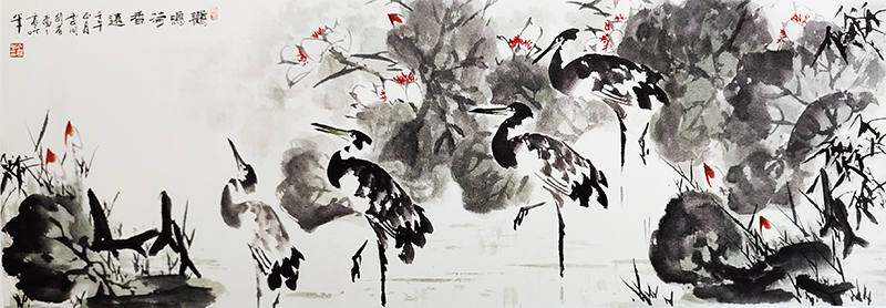 鹤鸣荷香远.jpg