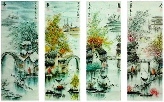 《春夏秋冬》规格130Cm×68Cm.jpg