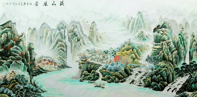 《溪山雅居》  规格180×68：.jpg