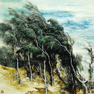 《大风歌》规格：180×180cm  入选全军美展1999年创作.jpg