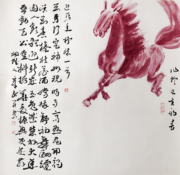 诗、书、画、印《迎马年抒怀》竖幅规格：68cmX68cm.jpg