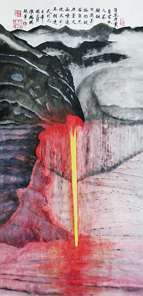 美术作品《自然力量》100cmx50cm2019年.jpg