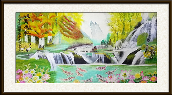 刘长春漆画《鸿运腾飞》，价格：面议.jpg