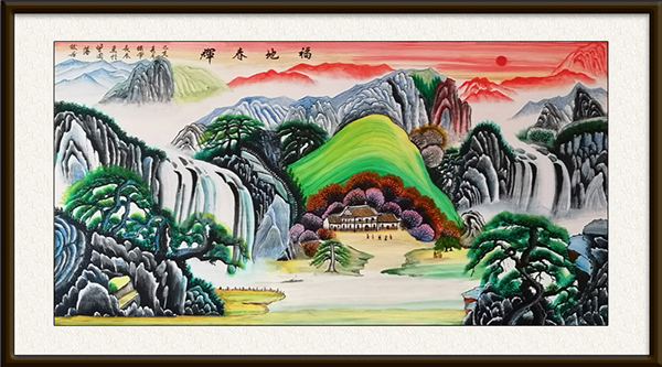 刘长春漆画《福地春辉》，价格：面议.jpg