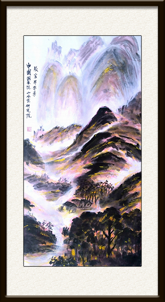 张家界奇景，创作於2019年138x69cm   价格：面议.jpg