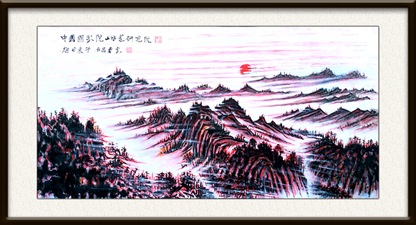 旭日东升，创作於2019年138×69cm   价格：面议.jpg