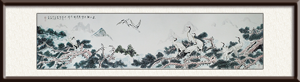 《松鹤图》    尺寸：225cmx60cm    创作年代：2020年   价格：12000元.jpg