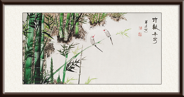 《竹报平安》     尺寸：137cmx67cm    创作年代：2015年       价格：4990元.jpg