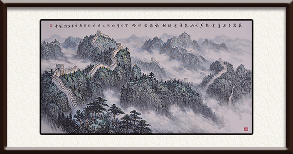 《泉流千层翠雲锁万重山气浩迷烟树龙腾震宇环》规格：185cmx90cm价格：6000每平尺.jpg