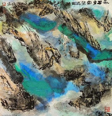 《乱石穿空图》68x68cm2021年.jpg