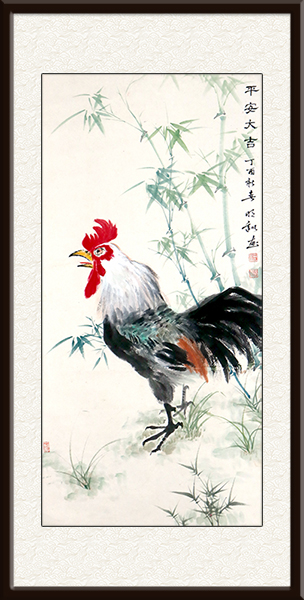 叶明训美术作品《平安大吉》规格：136cmx68cm价格面议.jpg
