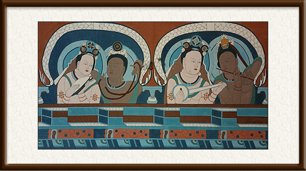 《伎乐天菩萨像之一》196x98 cm，2020年创作，58000元.jpg