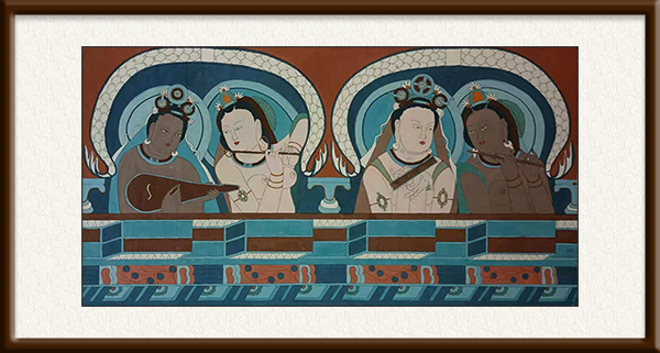 《伎乐天菩萨像之二》196x98 cm，2020年创作，58000元.jpg