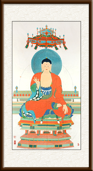 《不空成就佛像》196x98cm，2011年创作，48000元.jpg