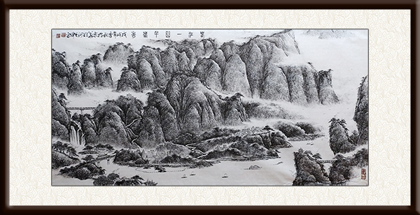 周光辉作品《黑白焦墨山水画（一）价格：面议.jpg