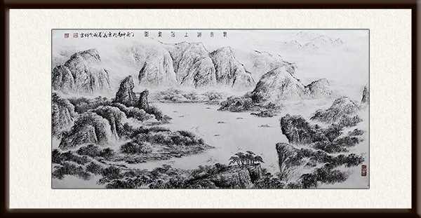 周光辉作品《黑白焦墨山水画（二）价格：面议.jpg