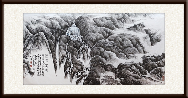 周光辉作品《黑白焦墨山水画（三）价格：面议.jpg