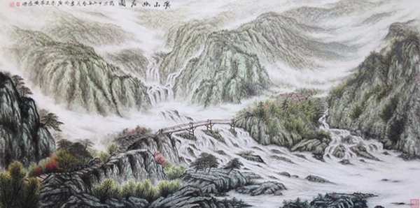溪山幽居图（133x67cm）.JPG