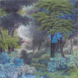 翠漫鹿鸣（67x67cm）.JPG