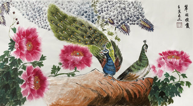 付后文作品《翠羽披霞》.jpg