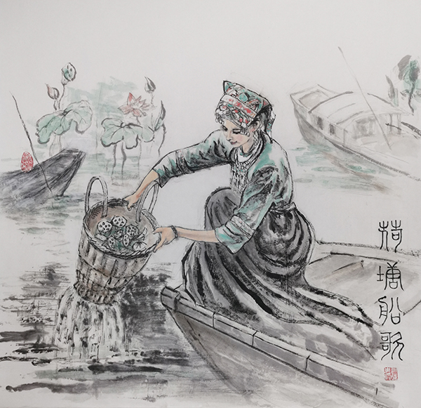 司徒惠霞作品《荷塘船歌》.jpg