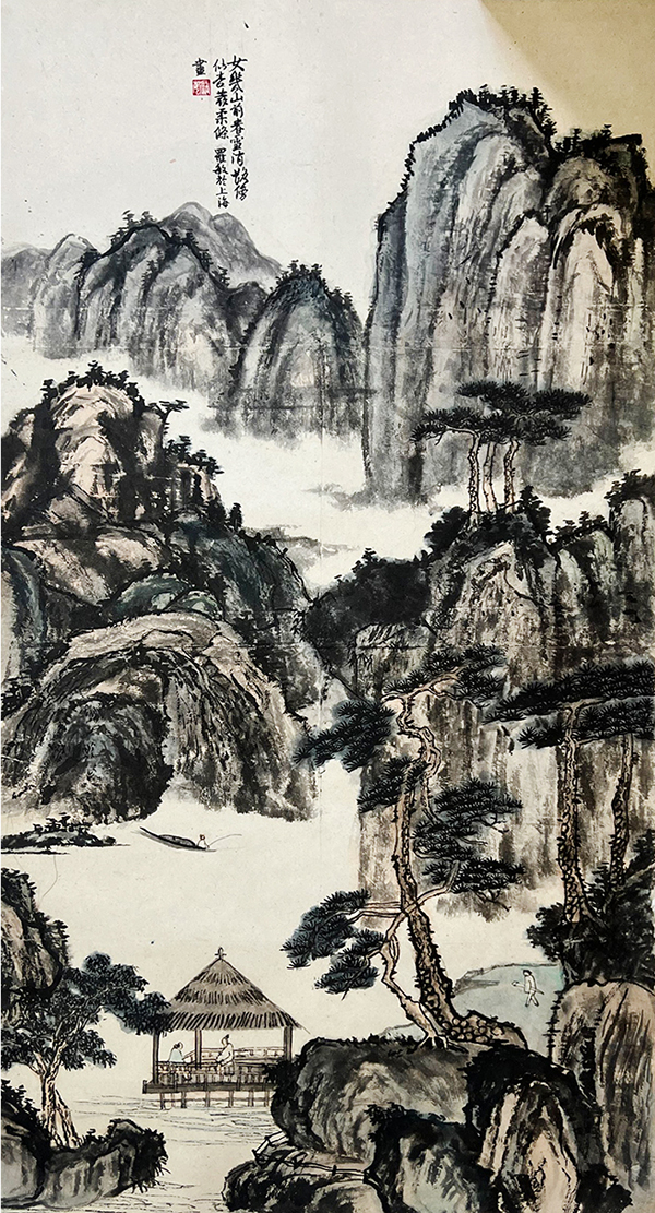 罗敏作品《女几山前春雪消》--规格：138×68cm.jpg
