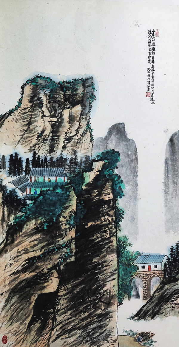 罗敏作品《山南山北近痴憨-买醉春风有甚堪-无计送春春亦远-尚凭消息勿轻谈》.jpg