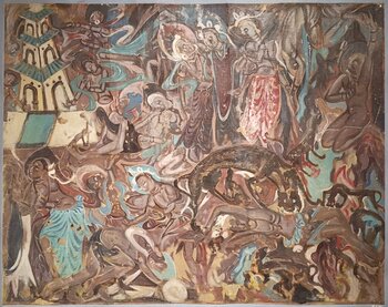 常书鸿 萨埵那舍身饲虎  77.3×98cm 1944年 敦煌研究院藏.jpg