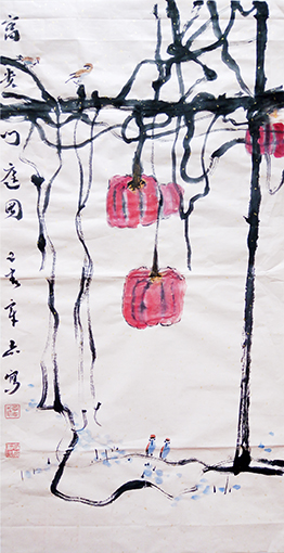 《富贵门庭图》规格：68㎝x46㎝.jpg