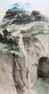 《翻山觅草图》.jpg