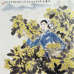 《太湖美》  1971年   69cm×69cm.jpg
