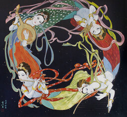 飞天  1992年95cmx95cm.jpg