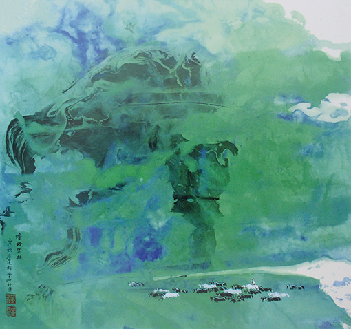 香格里拉68cmx68cm   2015年徐震时 董春莲.jpg