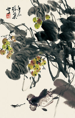 嬉戏48x31cm.jpg