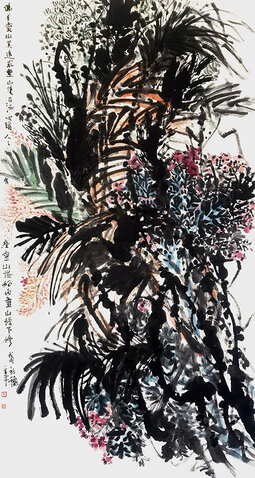 道金平作品4《佛在灵山莫远求》97x180cm,2018年。.jpg