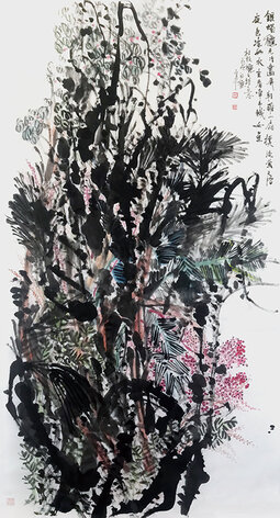 道金平作品224《银烛秋光冷画屏》97x180cm,2018年。.jpg