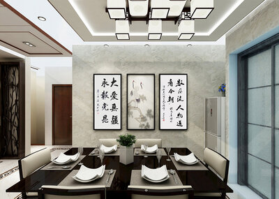 薛克彬书法作品左边《数风流人物还看今朝》右边《大爱无疆永报党恩》.jpg