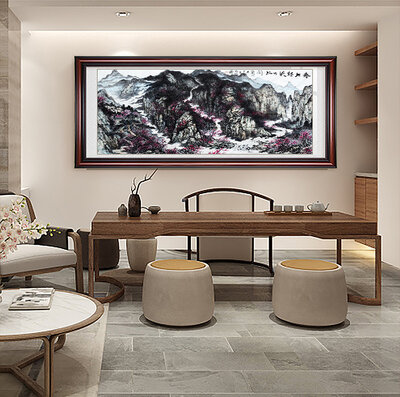 任纪成老师绘画作品《春红轻染万山间》.jpg