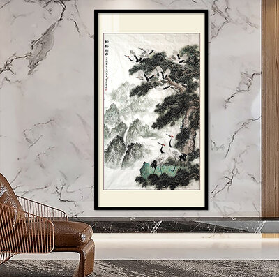 徐震时老师绘画作品《松龄鹤寿》.jpg