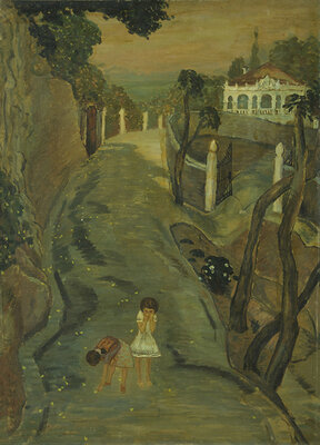 2、《芳香的小路》72cmX53cm  油画  洪瑞生 1983年.jpg