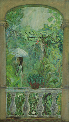 3，《夏至》150cm x 87cm 油画  洪瑞生1987年（高雄琢璞艺术中心收藏），.jpg