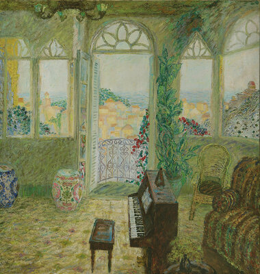 4，《琴室-轻风》84cmx80cm  油画  洪瑞生 1987年.jpg