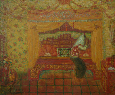 5，《新娘房》51x61cm  油画洪瑞生1993年（福建美术馆收藏），.jpg