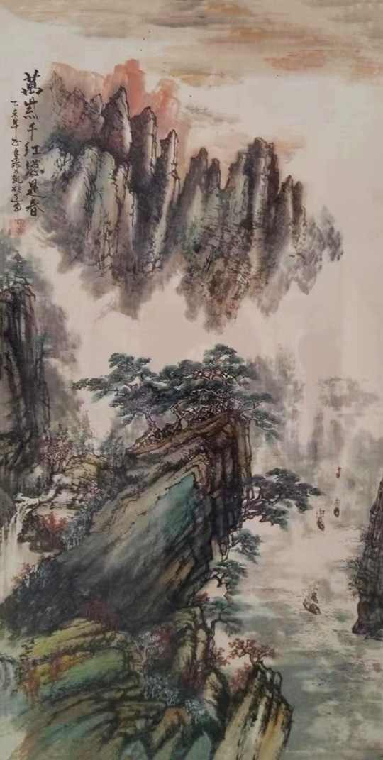 《万紫千红总是春》规格：138x69cm.jpg