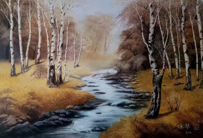 李咏琴刀画《白桦林》120cmx70cm.jpg