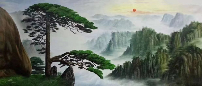 李咏琴刀画《迎客松》276cmx120cm.jpg