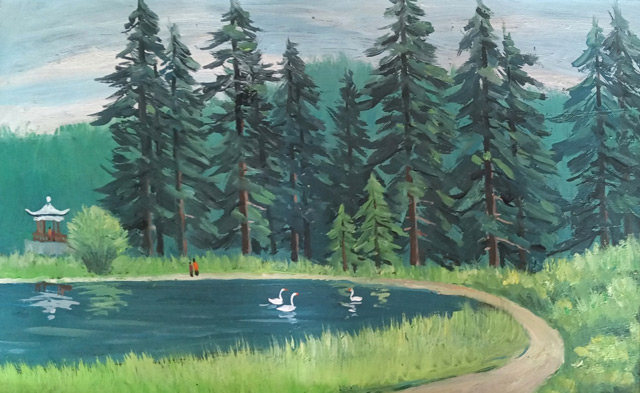 李维世作品《甘南国家公园》120cmx80cm.jpg