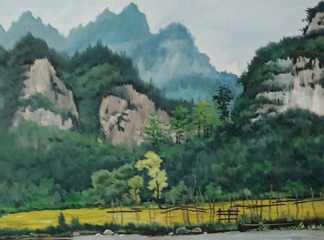 李维世作品《沟沟水》80cmx60cm.jpg